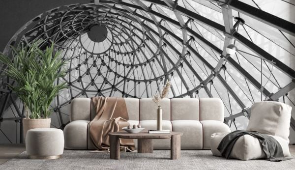 Çelik İskelet Kubbe Tavanlar Duvar Kağıdı