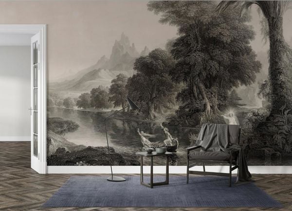 Melekler Sandalında Küçük Kız Duvar Kağıdı