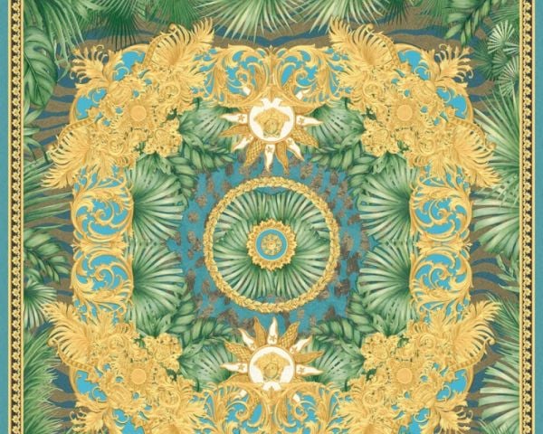 Versace 5 Virtus Karo Desen Duvar Kağıdı