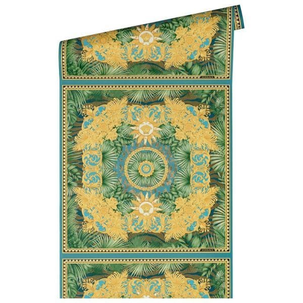 Versace 5 Virtus Karo Desen Duvar Kağıdı