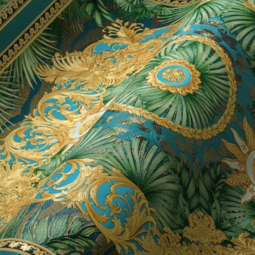 Versace 5 Virtus Karo Desen Duvar Kağıdı