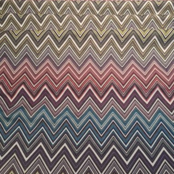Zigzaglı Missoni Desen Dokuma Döşemelik Kumaş