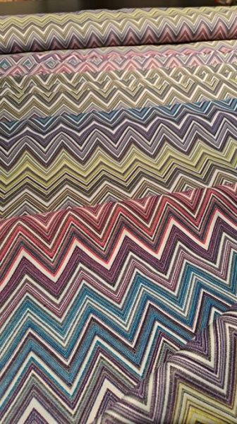 Zigzaglı Missoni Desen Döşemelik Kumaş