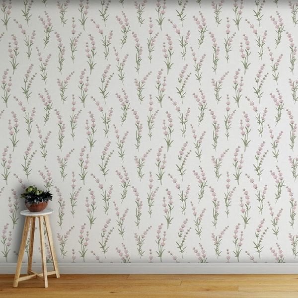 Minik Bahar Çiçekleri Tasarım Duvar Kağıdı