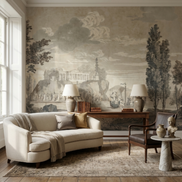 Uva Antik Gemiler Ve Orman Manzaralı Duvar Kağıdı