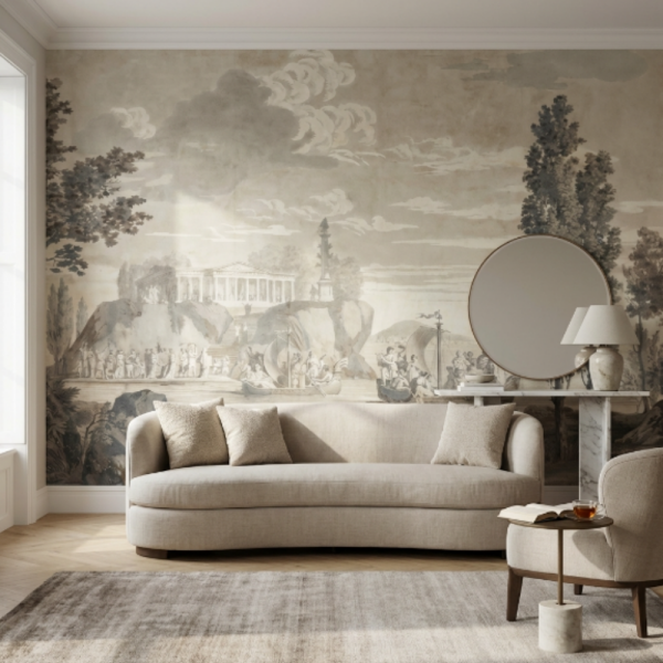 Uva Antik Gemiler Ve Orman Manzaralı Duvar Kağıdı