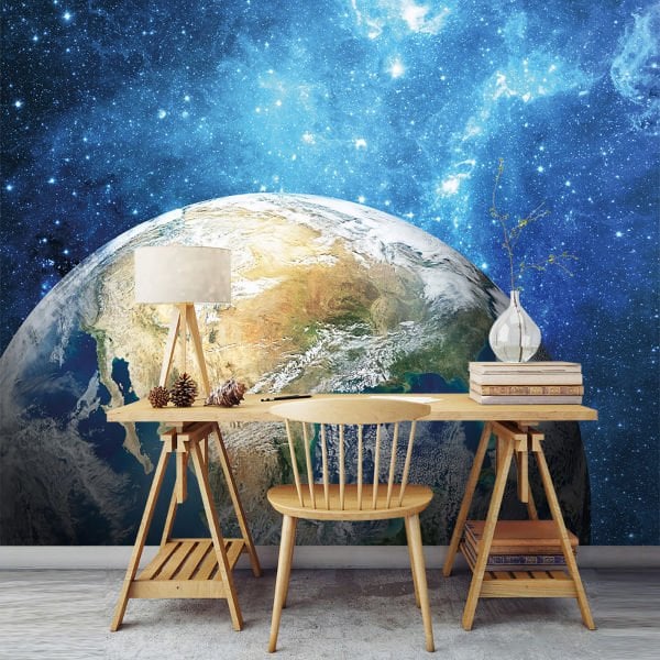 Uzaydan Dünyanın Görünüşü Duvar Kağıdı