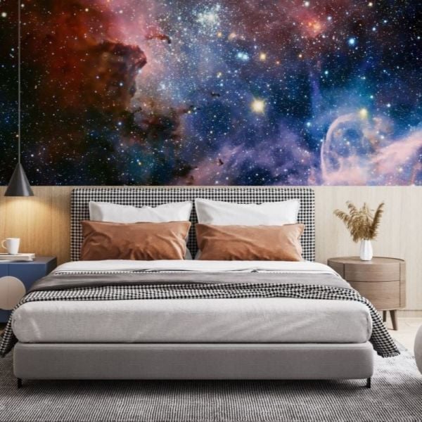 Uzay Gezegenler Yıldızlar Duvar Kağıdı