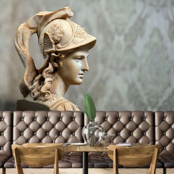 Eski Savaşçı Tarihi Büst Tasarım Duvar Kağıdı