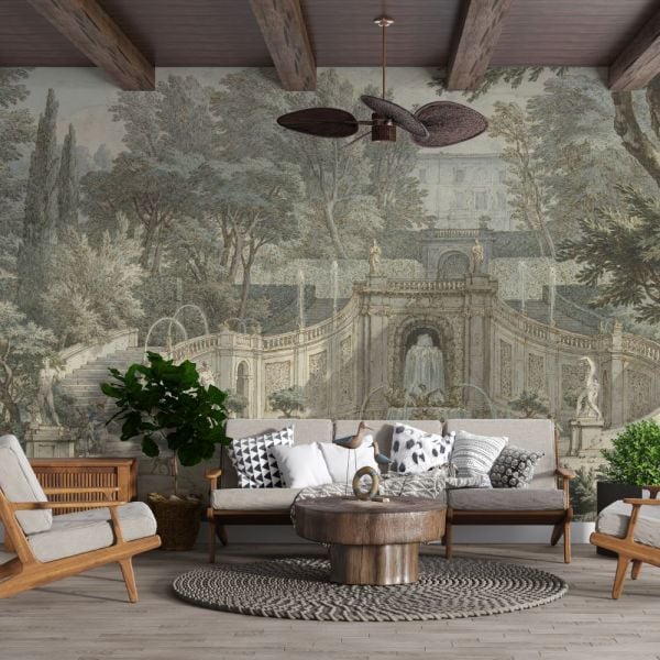 Saray Bahçesi Merdivenleri Heykeller Duvar Kağıdı