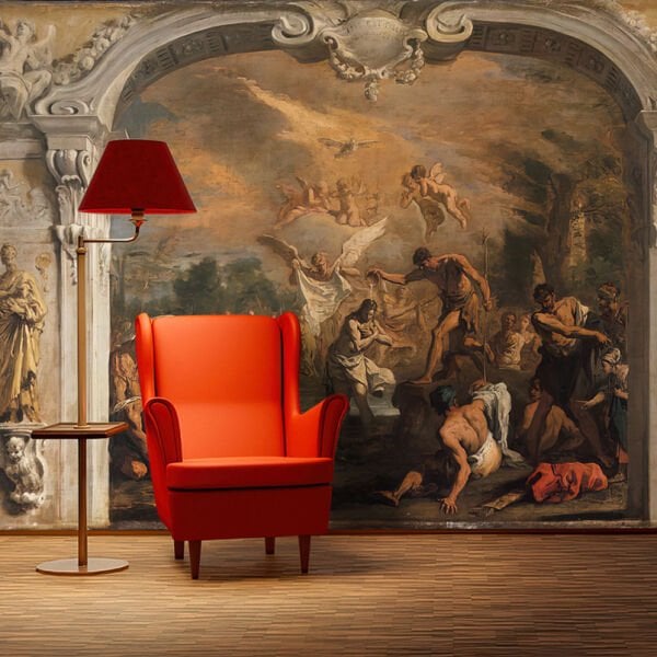 Rönesans Tarzı Melekler İnsanlar Tarihi Duvar Kağıdı