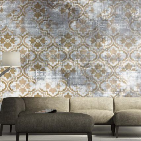 Old damask Kahve Tonlarda Duvar Kağıdı