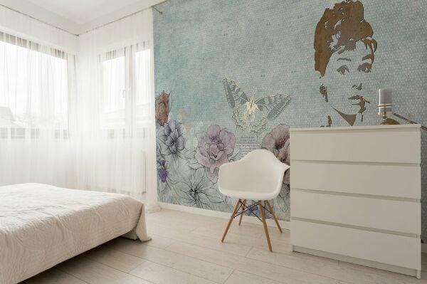 Kelebek Aktirist Çiçekler Duvar Kağıdı