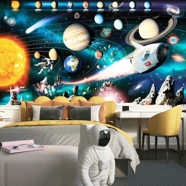 Uva Uzay Gezegenler Astronot Duvar Kağıdı