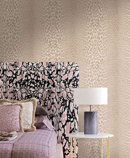 Roberto Cavalli Leopar Pudra Duvar Kağıdı