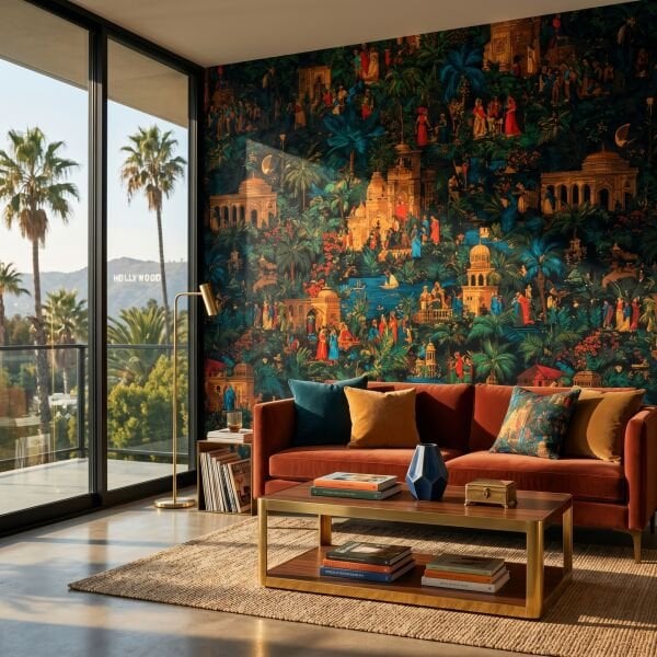 Gece Bahçeleri Chinoiserie Duvar Kağıdı