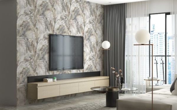 Tropik Bej Kahve Soft Renkler Duvar Kağıdı