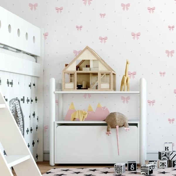 Uva Pembe Mini Fiyonklar Duvar Kağıdı