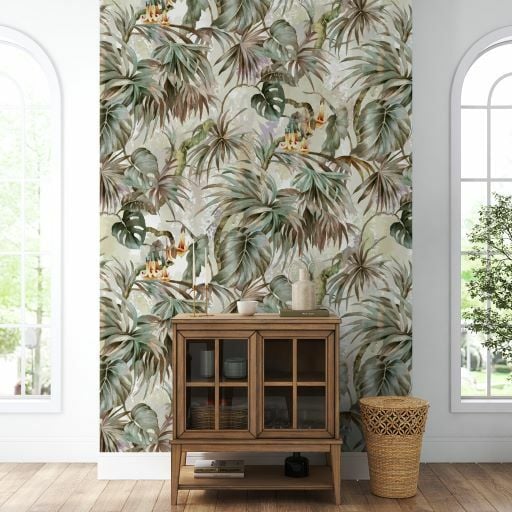 Deve Tabanı Çiçek Yapraklar Duvar Kağıdı