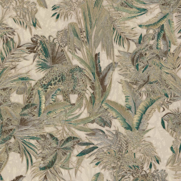 Roberto Cavalli Yapraklar İçinde Leopar Duvar Kağıdı