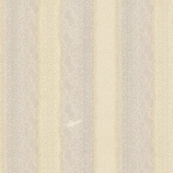 Roberto Cavalli Dokulu Çizgiler Krem Bej Duvar Kağıdı
