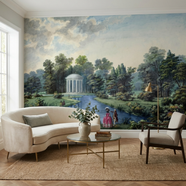 Ormanın İçinde Sevgi Tapınağı Duvar Kağıdı