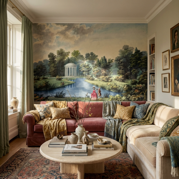 Ormanın İçinde Sevgi Tapınağı Duvar Kağıdı