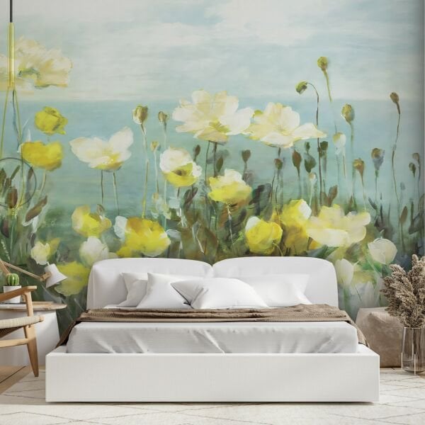 Sarı Kır Çiçekleri Duvar Kağıdı
