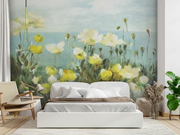 Sarı Kır Çiçekleri Duvar Kağıdı