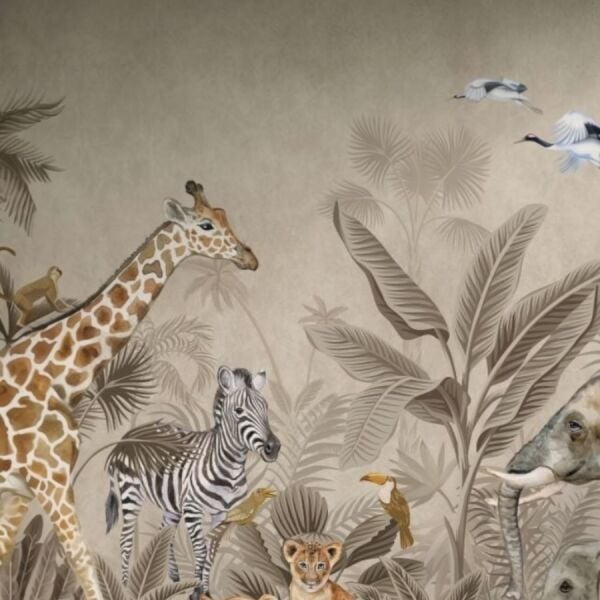 Aslan Yavru aslan Fil Yavru Fil Duvar Kağıdı