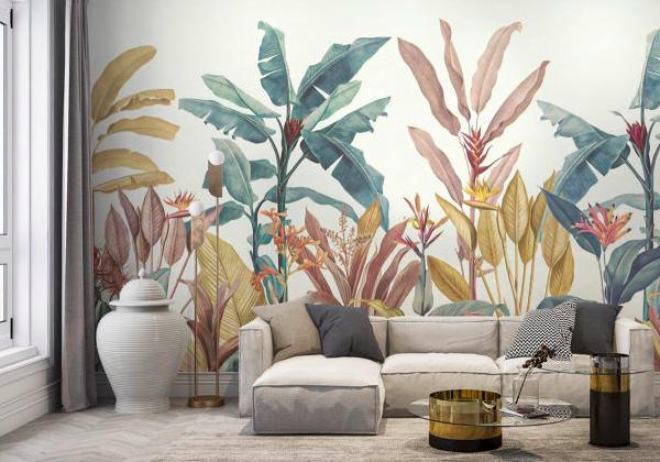 Uva Renkli Tropik Bitkiler Duvar Kağıdı