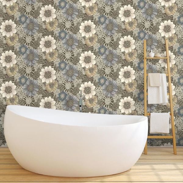 Missoni Home 1 Anemones Garden Büyük Çiçekler Duvar Kağıdı