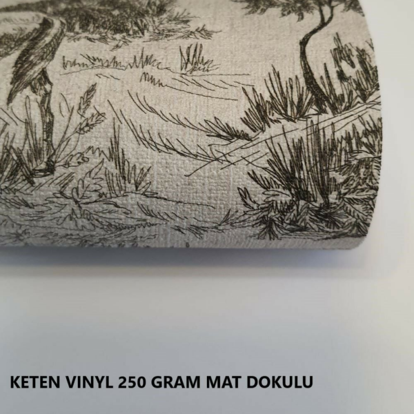 Aile Dizisi Oturma Odası Bej Gri Güller Duvar Kağıdı