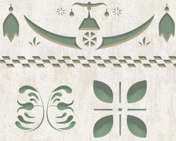 Sakla Beni Dizisi Salon Tavan Yapraklar Duvar Kağıdı