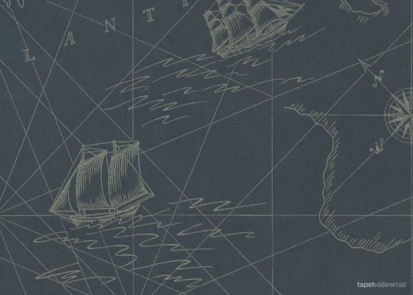 Ralph Lauren Shipping Lanes Map Duvar Kağıdı