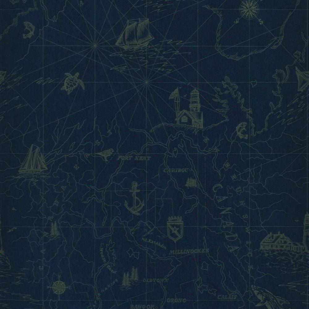 Ralph Lauren Shipping Lanes Map Duvar Kağıdı