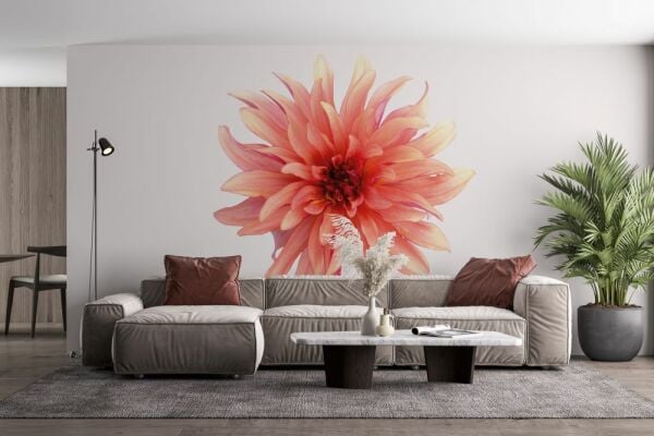 Single Flowers Pembe Çiçek Duvar Kağıdı