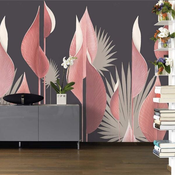 Gül Kurusu Uzun Lale Yaprakları Duvar Kağıdı