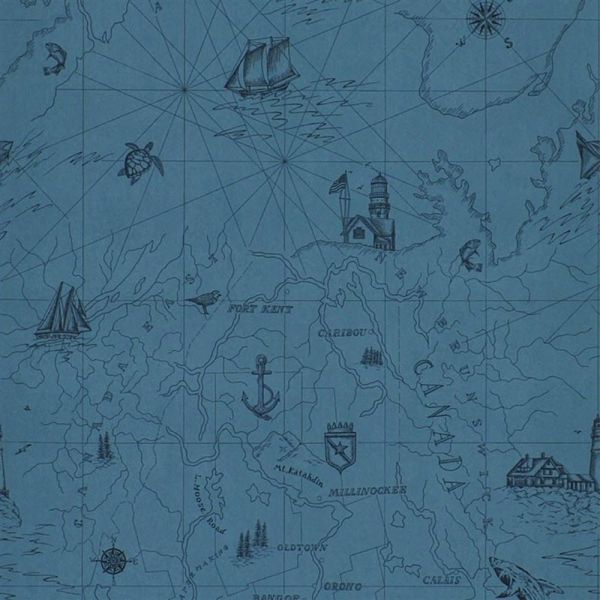 Ralph Lauren Shipping Lanes Map Duvar Kağıdı