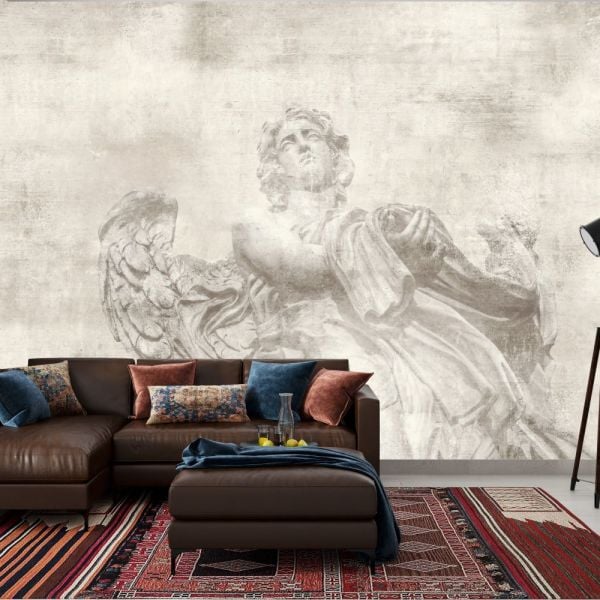 Rölyef Çalışması Melek Heykel Duvar Kağıdı