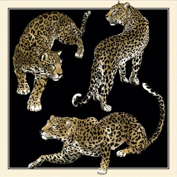 Üçlü Leoparlar Pano Duvar Kağıdı