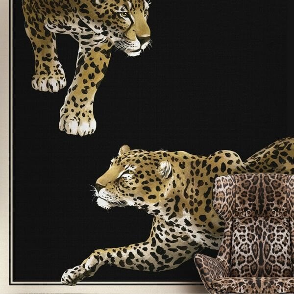 Üçlü Leoparlar Pano Duvar Kağıdı