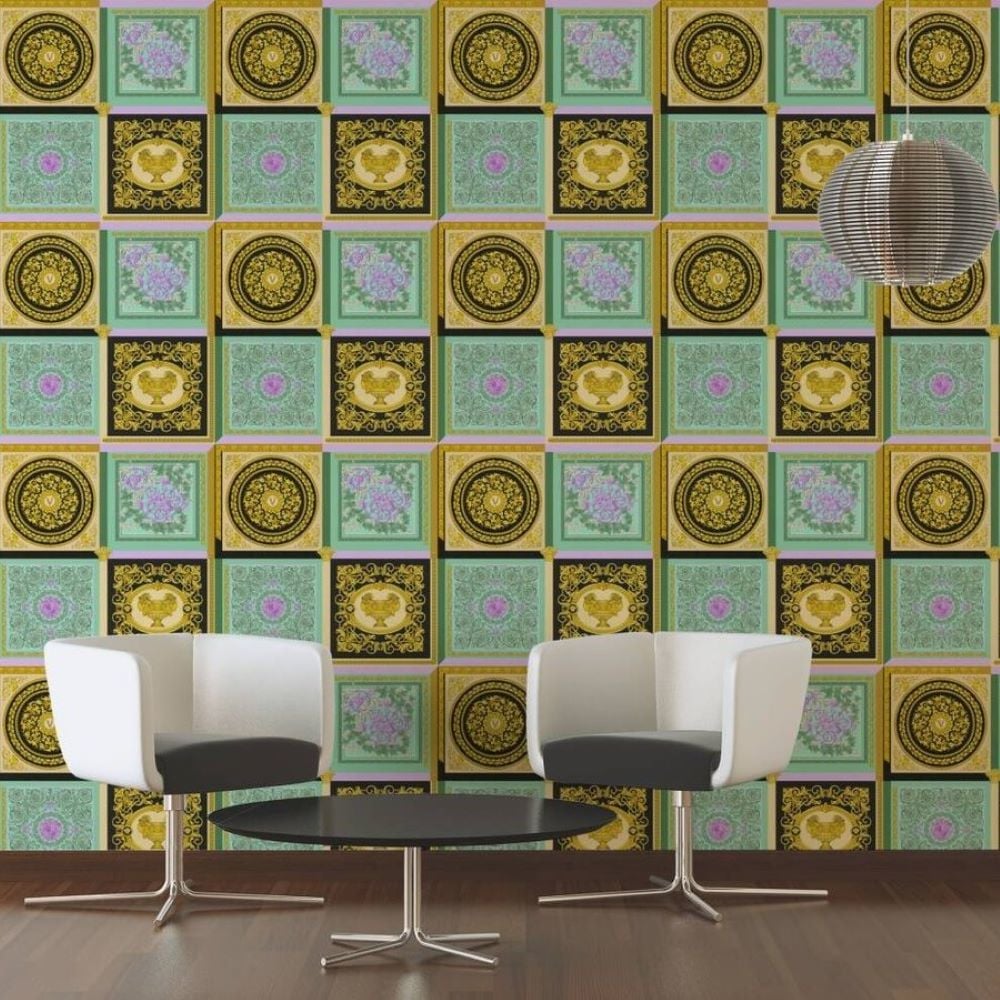 Versace 5 Barocco Mozaik Duvar Kağıdı