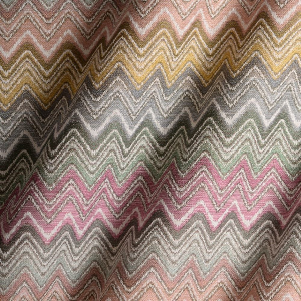 Missoni Desen Zigzag Renkli Döşemelik Kumaş