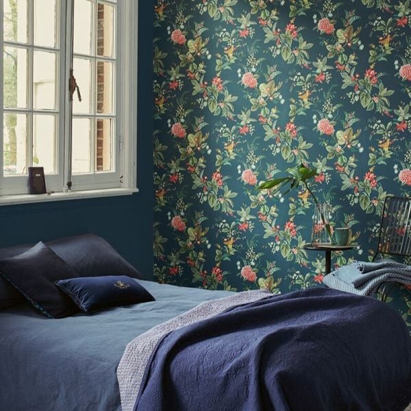 Pip Studio Floris Mavi Duvar Kağıdı