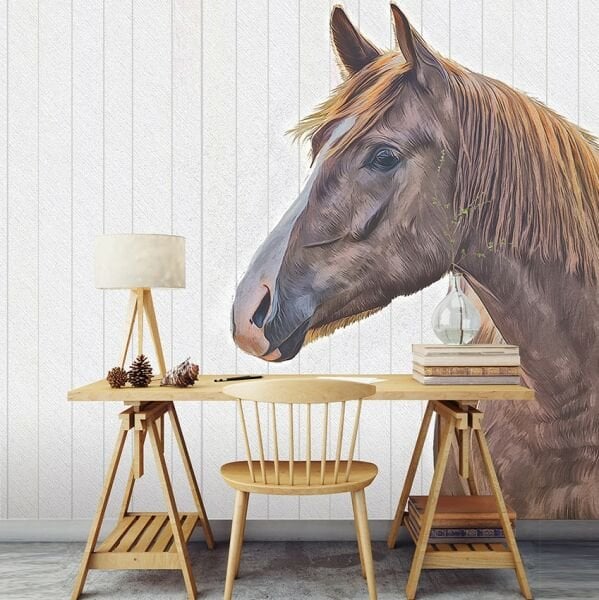 Brown Horse At Desen Duvar Kağıdı