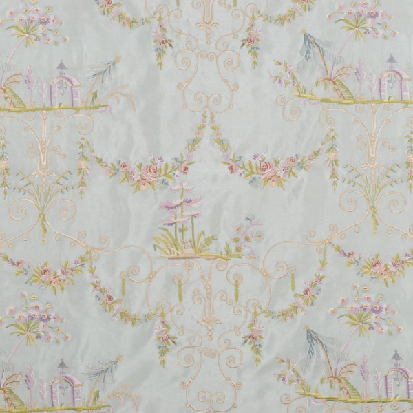 Nakışlı Uzakdoğu Esintisi Döşemelik Kumaş