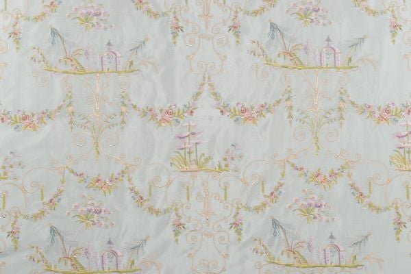 Nakışlı Uzakdoğu Esintisi Döşemelik Kumaş