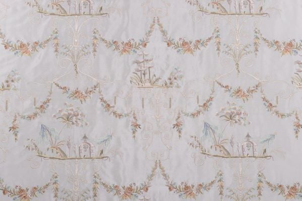 Nakışlı Uzakdoğu Esintisi Döşemelik Kumaş
