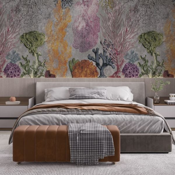 Denizaltında Bitkiler Renkli Duvar Kağıdı